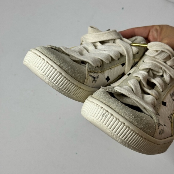 MCM x Puma US8 Classic White Suede Women’s Sneakers - Picture 6 of 16